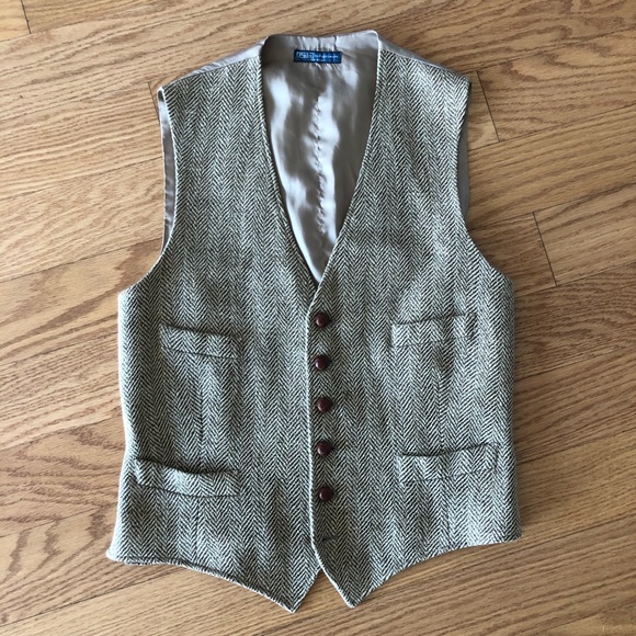 Polo RL - Herringbone Langley Vest (Made in Italy)